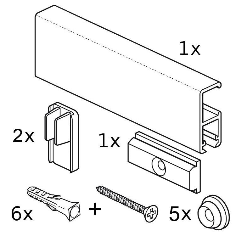 STAS cliprail pro + installation kit