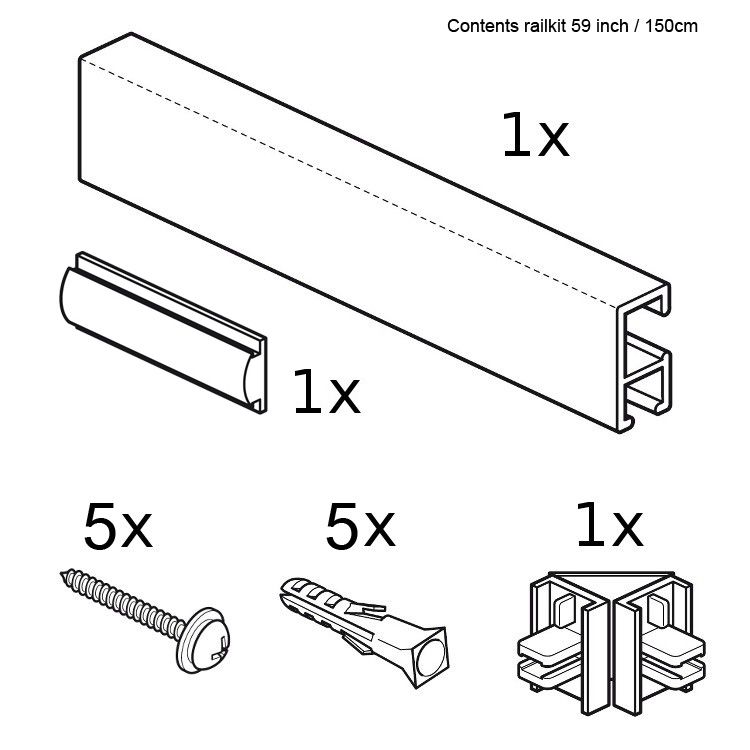 STAS minirail + installation kit