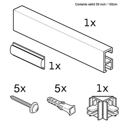 STAS minirail + installation kit