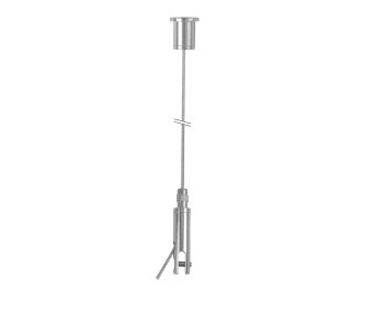 STAS suspension set with panel hanger (4 mm) and ceiling mount