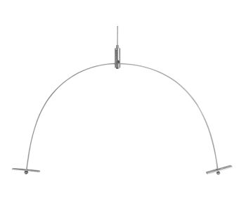 STAS suspension set with cross anchors and ceiling mount