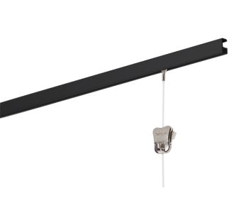 STAS minirail black 200cm 78.75 inch + installation kit